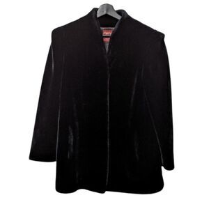 VINTAGE Sasson 80's Faux Fur Velvet Heavy Coat 14